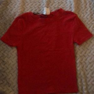Bright solid red H&M shirt